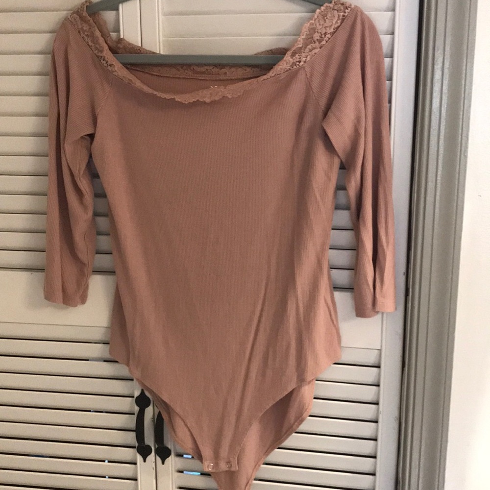 Lace Off the shoulder body suit